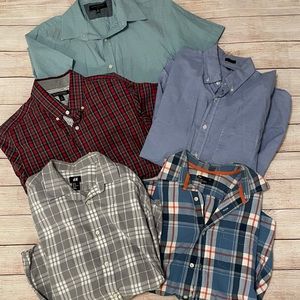 Pack of 5 Button-Down Shirts - Gap, Banana Republic, H&M, J. Crew
